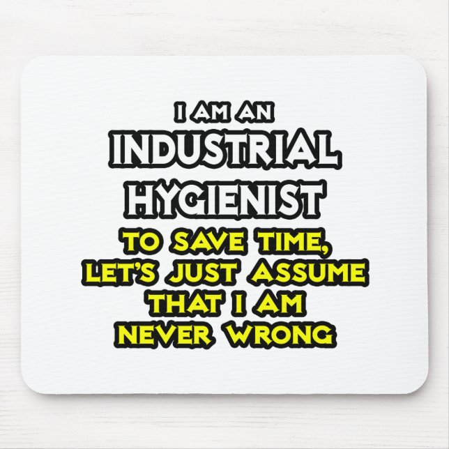 Industriellt hygienskämt ... Aldrig fel Musmatta (Framsidan)