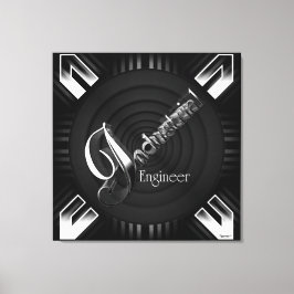 Industriellt Ingenjör Deco Flare Canvastryck