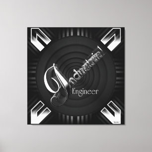 Industriellt Ingenjör Deco Flare Canvastryck