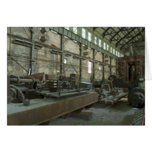 Industriellt maskineri hälsningskort