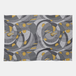 Industriellt Spiral - Abstrakt Grunge-Inspired Kökshandduk