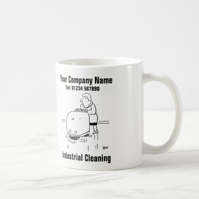 Industriellt Städning Kaffemugg (Höger)