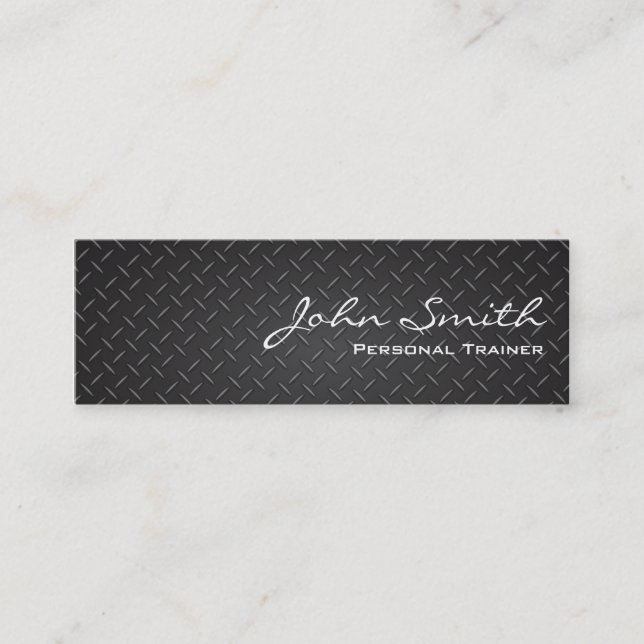 Industriellt stålsätta metallinstruktörvisitkorten mini visitkort (Framsida)