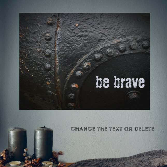 Industriellt stil i metall poster (Skapare uppladdad)