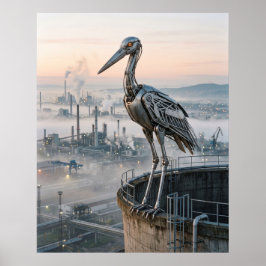 Industriellt Storknäste Poster