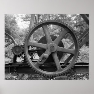 Industrifoto - Oljepumpningsredskap för att minska Poster