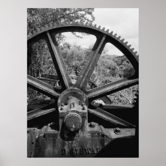 Industrifoto - Rum Distillery Bearing and Gear Poster