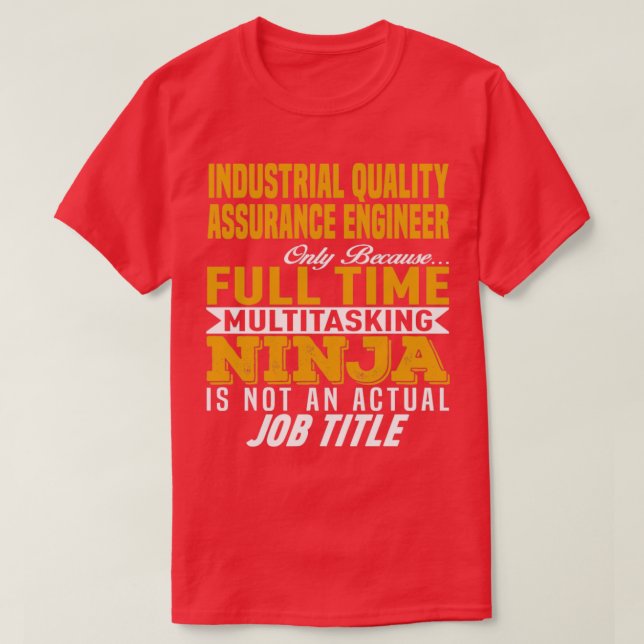 Industrikvalitetssäkring Ingenjör 1 T Shirt (Design framsida)