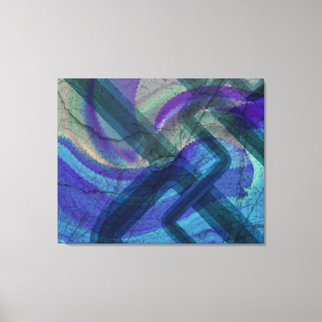 Industrilandskap Abstrakt 4 utsträckt arbetsyta Canvastryck (Framsida)