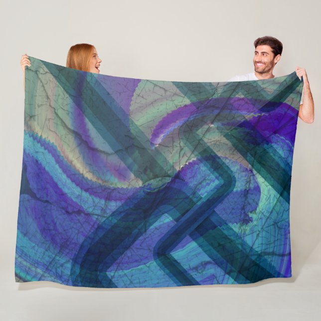 Industrilandskap Abstrakt Blanket Fleecefilt (På plats)