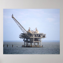 Industririggen i Bukt vid Färg 16 x 20