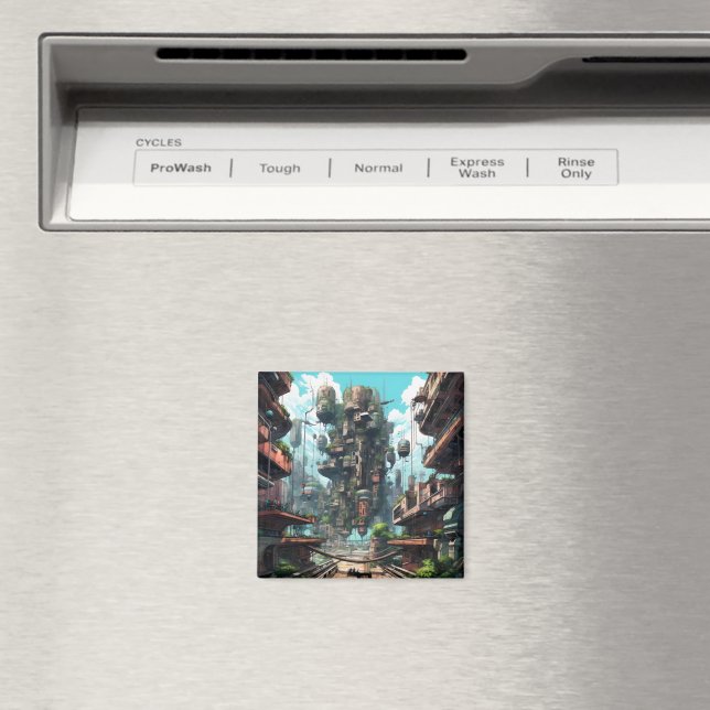Industristaden Science fiction Magnet (In Situ (Dishwasher))