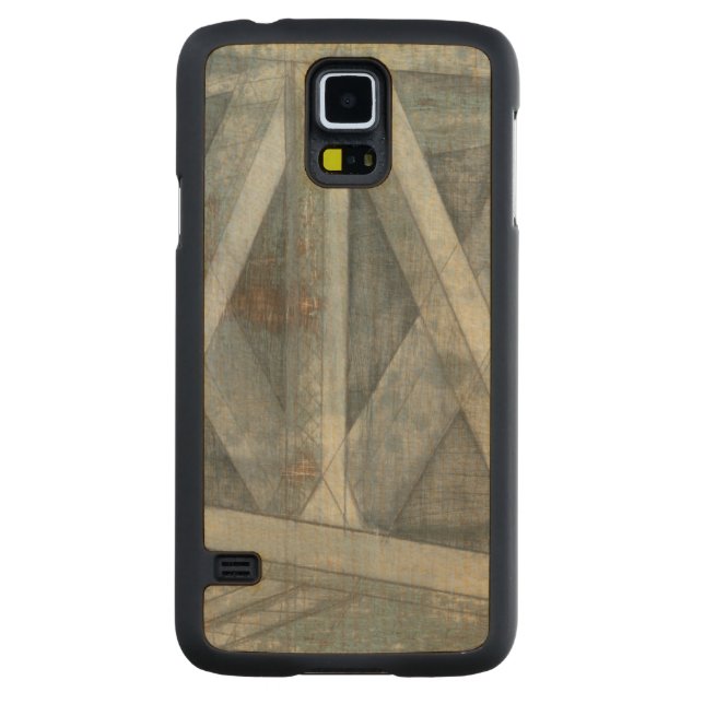 Industristruktur | Bridge Carved Lönn Galaxy S5 Slim Skal (Baksidan)