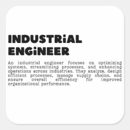 Industriteknik: Systemoptimering och Ef Fyrkantigt Klistermärke