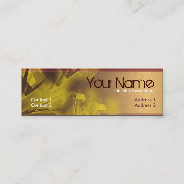 Industry Grunge Mini-Affärskortet Mini Visitkort (Framsida)