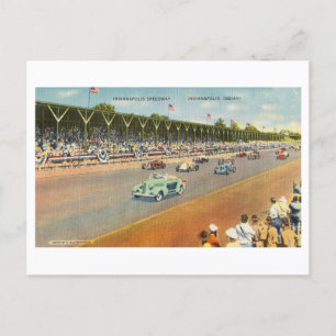 Indy 500-Vintages vykort