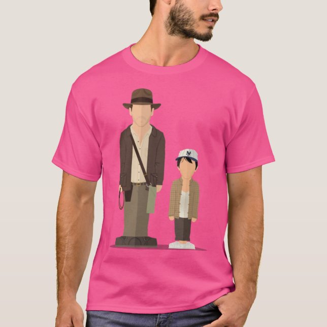 Indy and Shortround Temple of Doom T Shirt (Framsida)