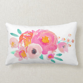 Indy Bloom Watercolor Blommig Kudd Lumbarkudde