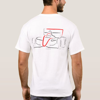 Indy Lights 1 Black and Red Back T Shirt