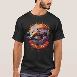Indy Livet är kort Lev det Indy 500 Motivation Rac T Shirt