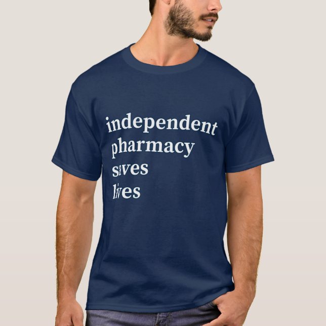 Indy Pharmacy Saves Lives T-Shirt (Framsida)