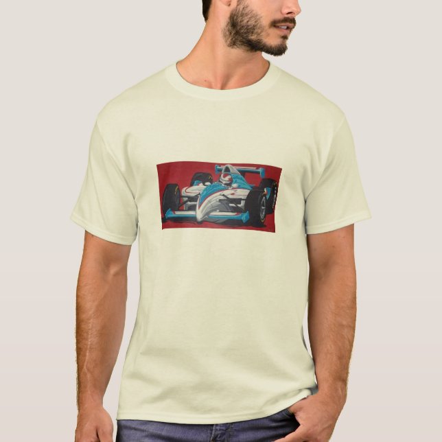 indy skjorta för biltävla t tee shirt (Framsida)
