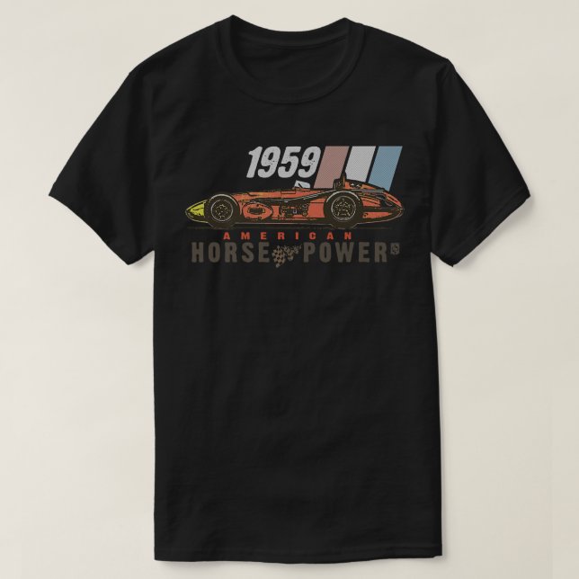 Indy Tävla Vintage Heritage T Shirt (Design framsida)