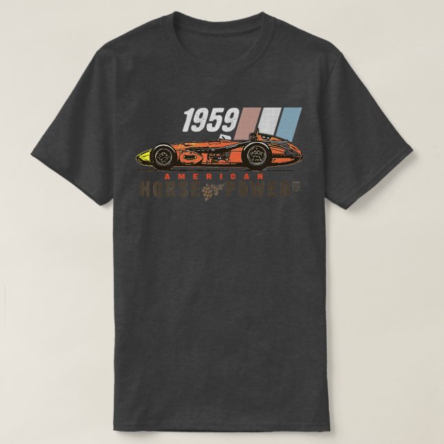 Indy Tävla Vintage Heritage T Shirt (Design framsida)