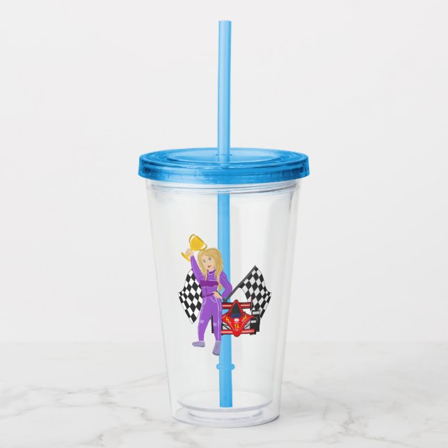 Indycar Tävling Chick Take Away Mugg (Framsida)