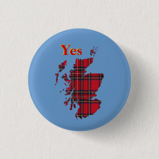 #indyrefTartan ja Skottland Pinback Knapp