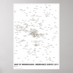 INEBRIANCE-UNDERSÖKNING Karta Poster