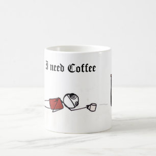 ineedcoffeen behöver jag kaffe kaffemugg