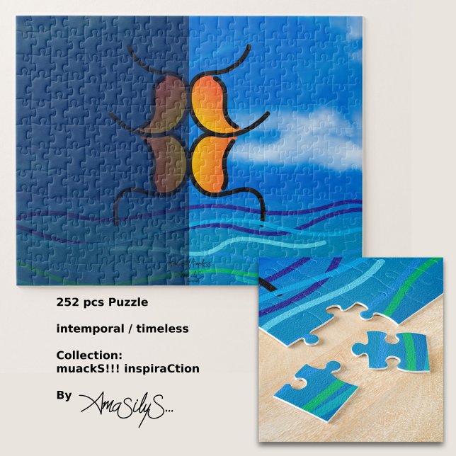 Inemporal/tidslasslamS-AmaSilyS-252 pcs Art Pussel (Enjoy your free time and stimulate your mind by putting together this beautiful art puzzle!)