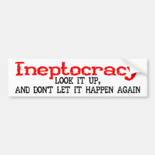 Ineptocracy bildekal