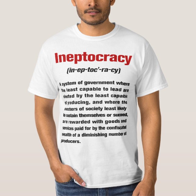 Ineptocracy definitionT-tröja Tee (Framsida)