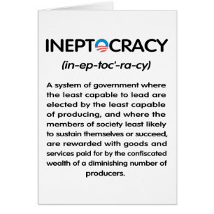 Ineptocracy Hälsningskort