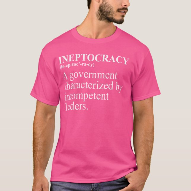 Ineptokrati Definition Lusnyval T Shirt (Framsida)