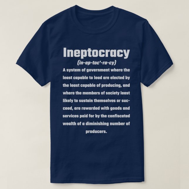 Ineptokrati T Shirt (Design framsida)