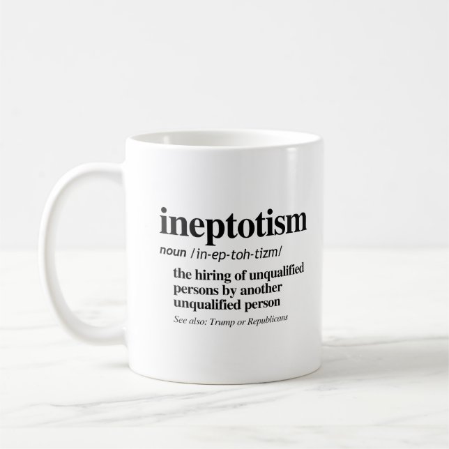 Ineptotism Definition Mugg (Vänster)