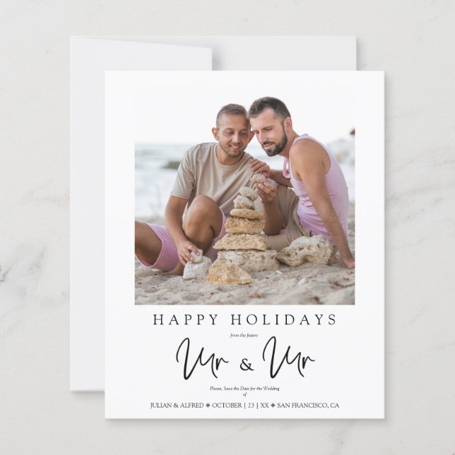 Inexpensive LGTB Gay MR & MR Christmas Wedding (Framsida)
