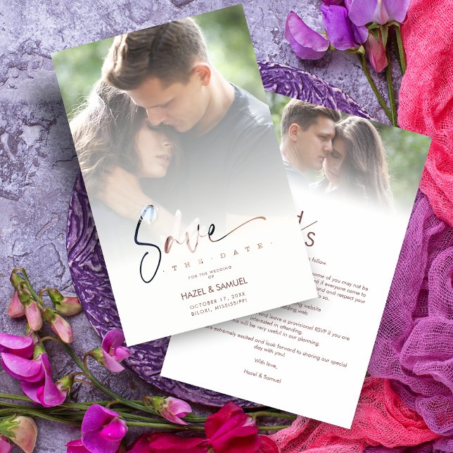 Inexpensive Low Cost Modern Vellum Effect Wedding (Skapare uppladdad)