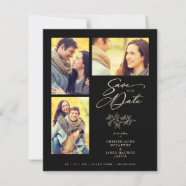 Inexpensive Wedding 4 Photos Collage Branches