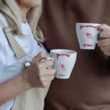 Infångad Heart Älskare Pair Mugg