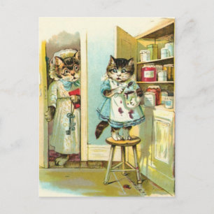 Infångad i lagen vykort