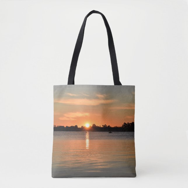 Infångad i Sunset Tote Bag Tygkasse (Framsida)