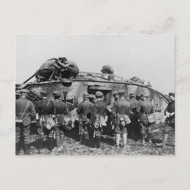 Infångad Mark I Vykort (Framsida)