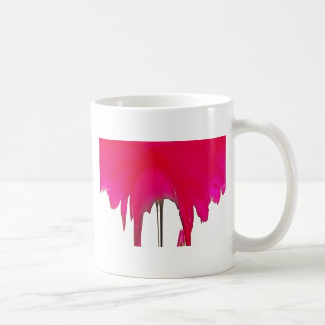 Infångad tid: en Röd ros Petal Elegance Kaffemugg (Höger)