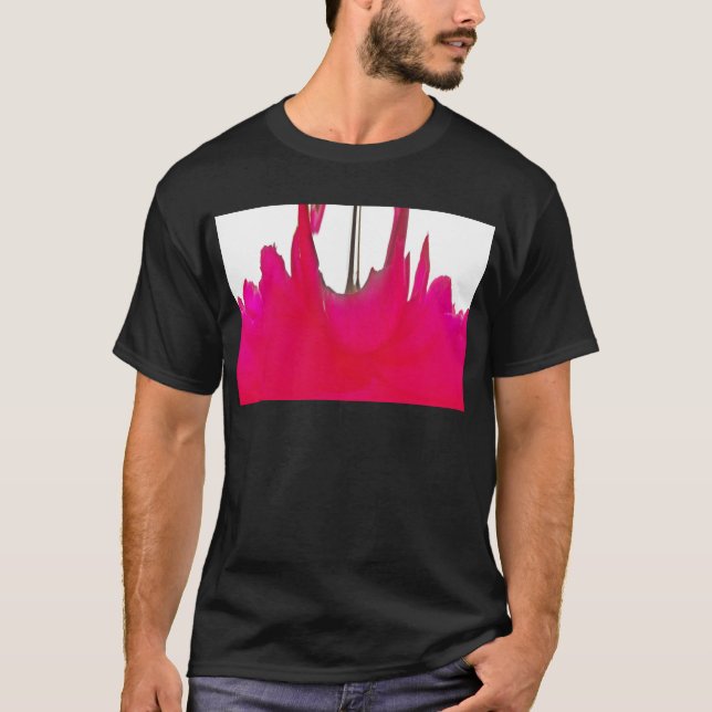 Infångad tid: en Röd ros Petal Elegance T Shirt (Framsida)