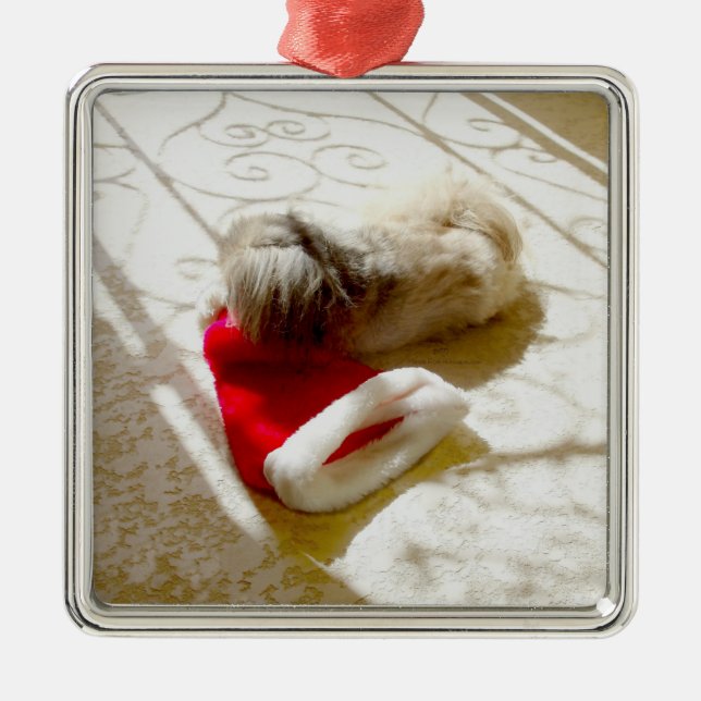 Infångad tomt julgransprydnad metall (Framsidan)