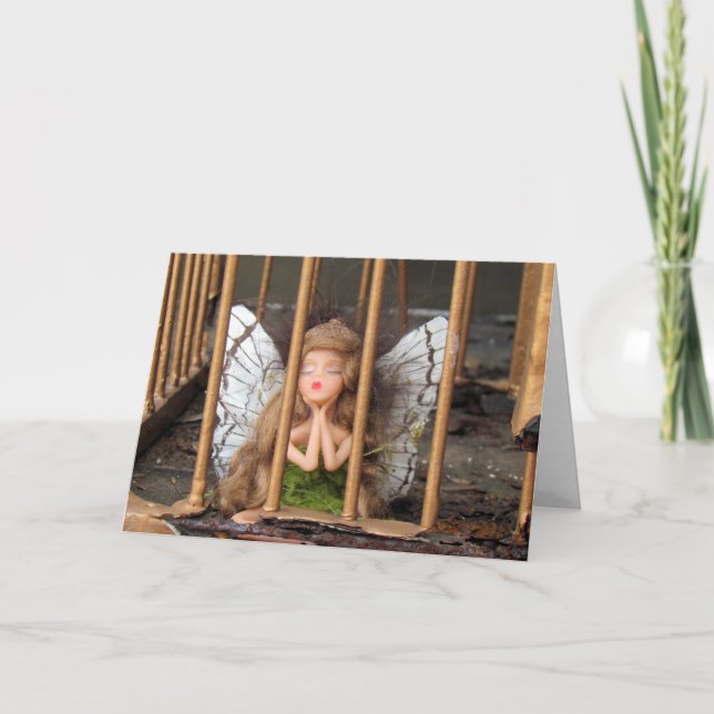 Infångat mejerihälsningskort kort (Framsida)